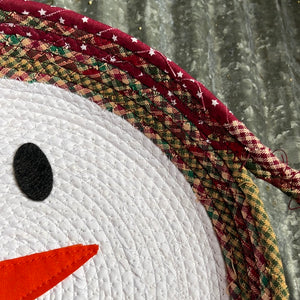 Snowman Pie Basket with Pie Plate