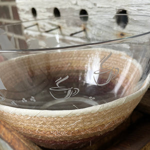 Large Coffee Bowl and Basket