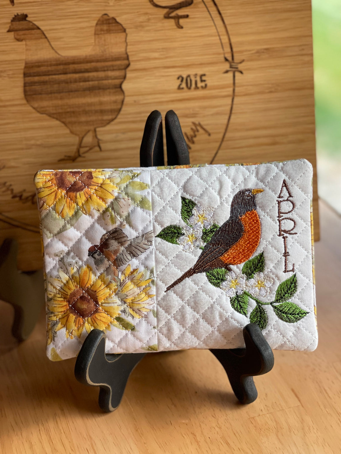 April Mug Rug