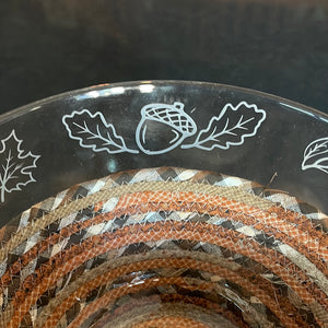 Autumn Etched Bowl and Basket