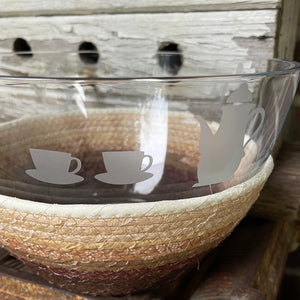 Large Coffee Bowl and Basket
