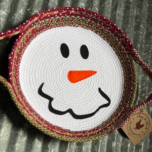 Snowman Pie Basket with Pie Plate