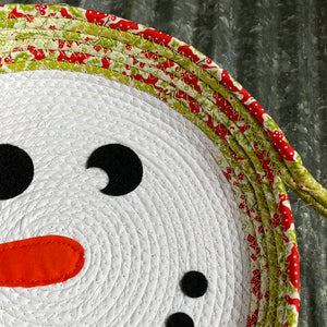 Snowman Pie Basket with Pie Plate