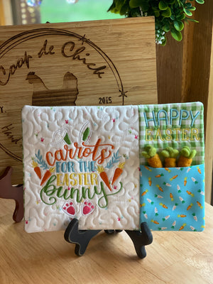 Carrots for the Easter bunny placemat!