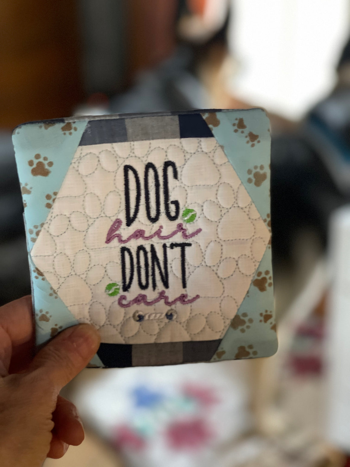 Dog Hair Dont Care Mug Rug