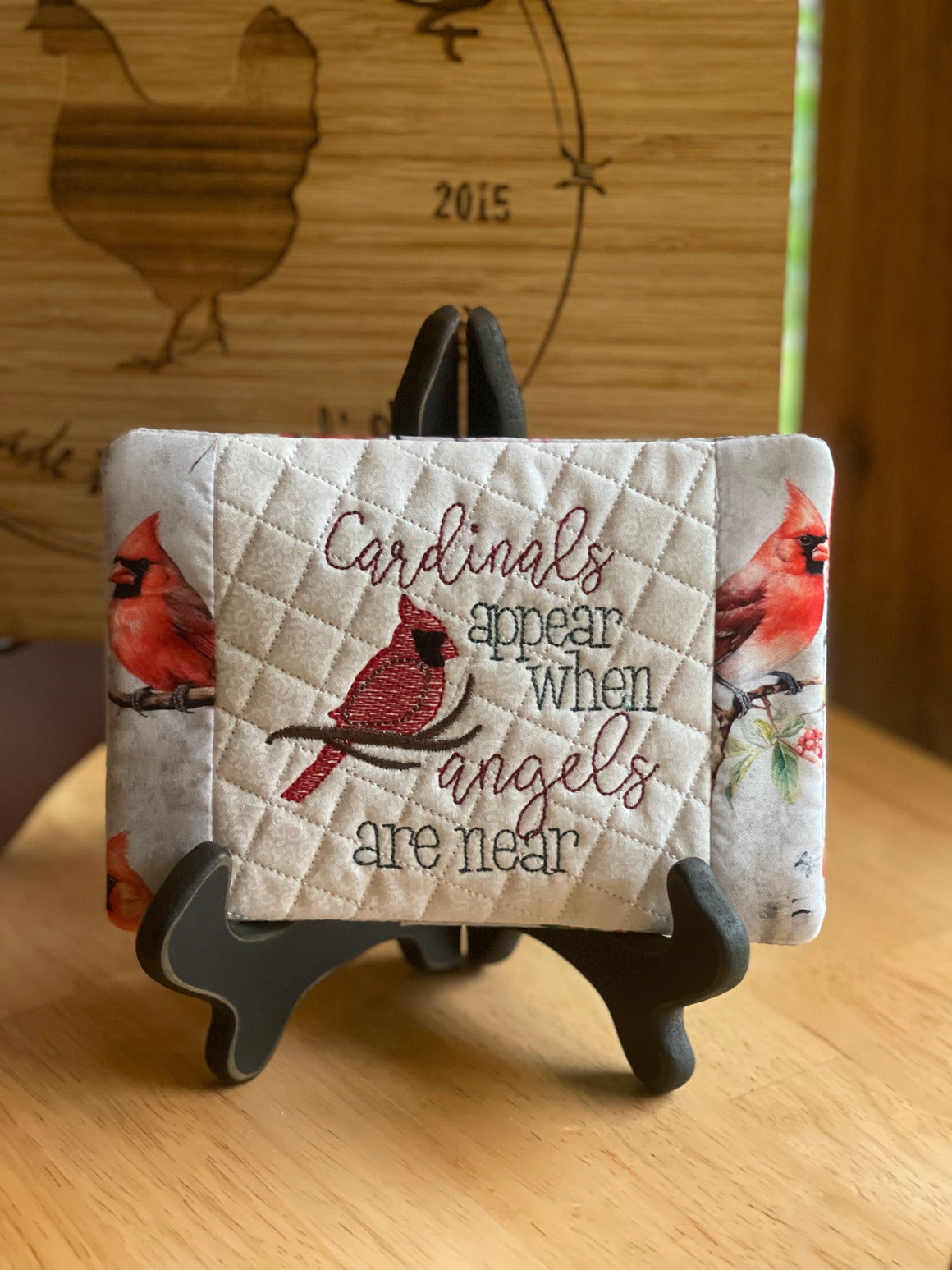 Cardinal Mug Rug