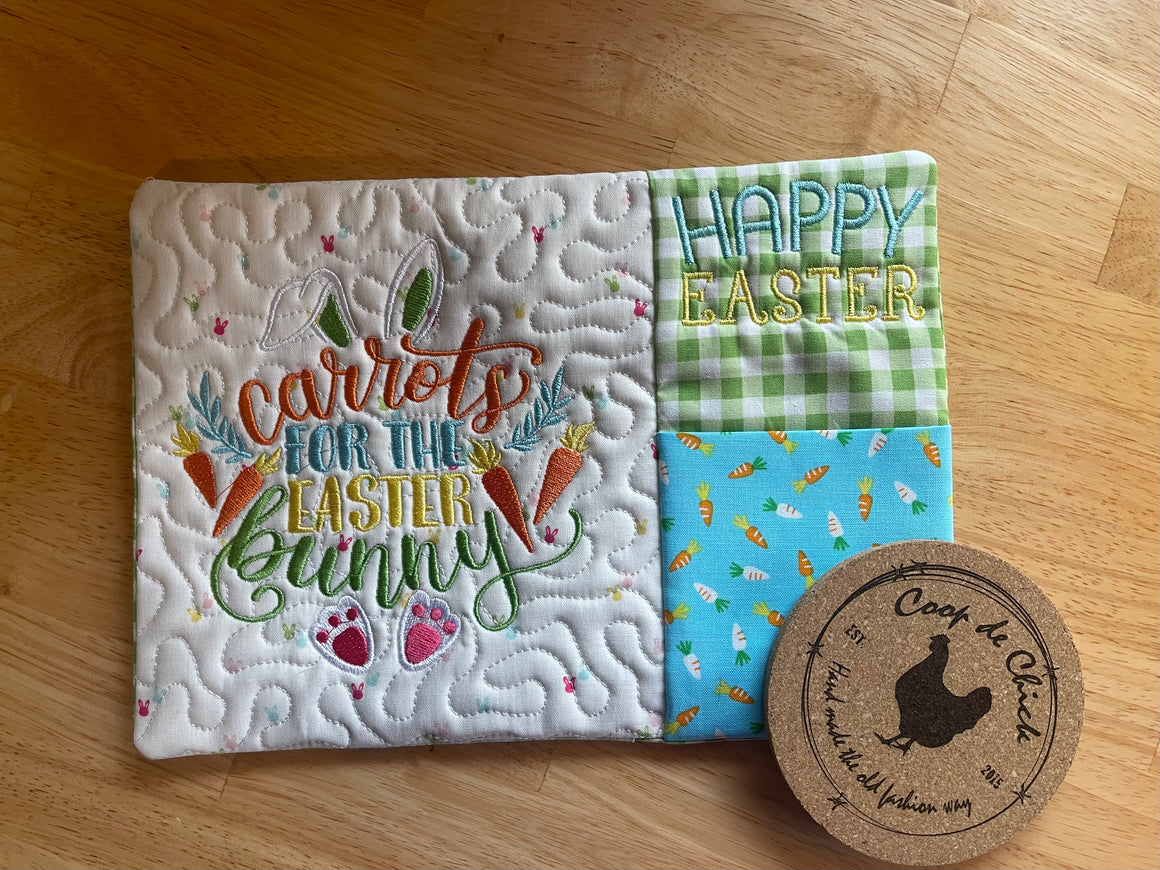 Carrots for the Easter bunny placemat!