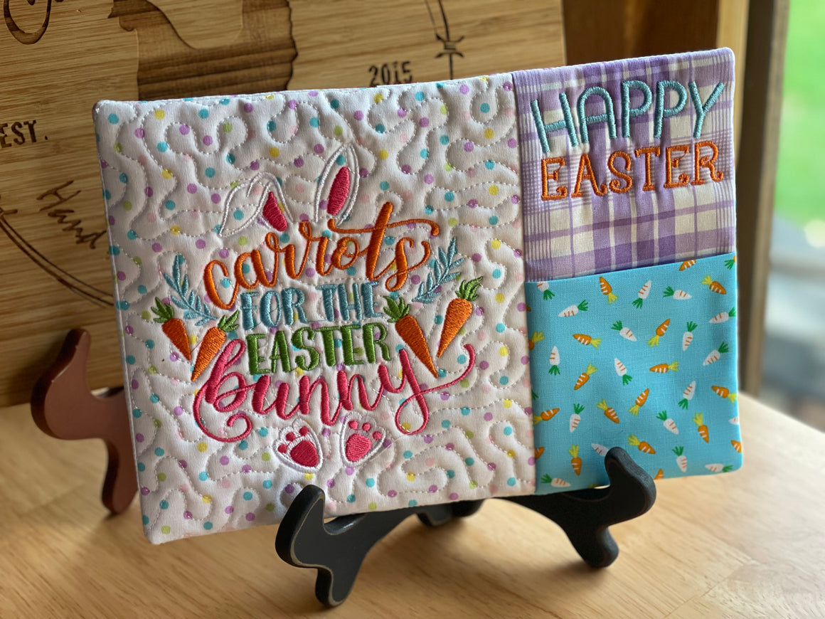 Carrots for the Easter bunny placemat!