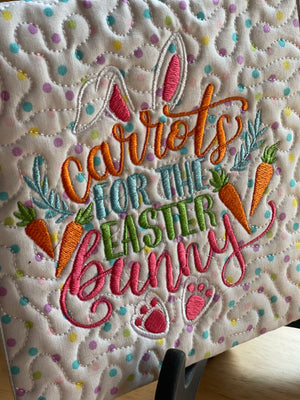 Carrots for the Easter bunny placemat!