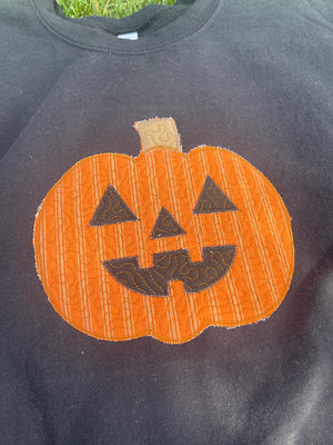 Quilted Pumpkin Sweatshirt XL
