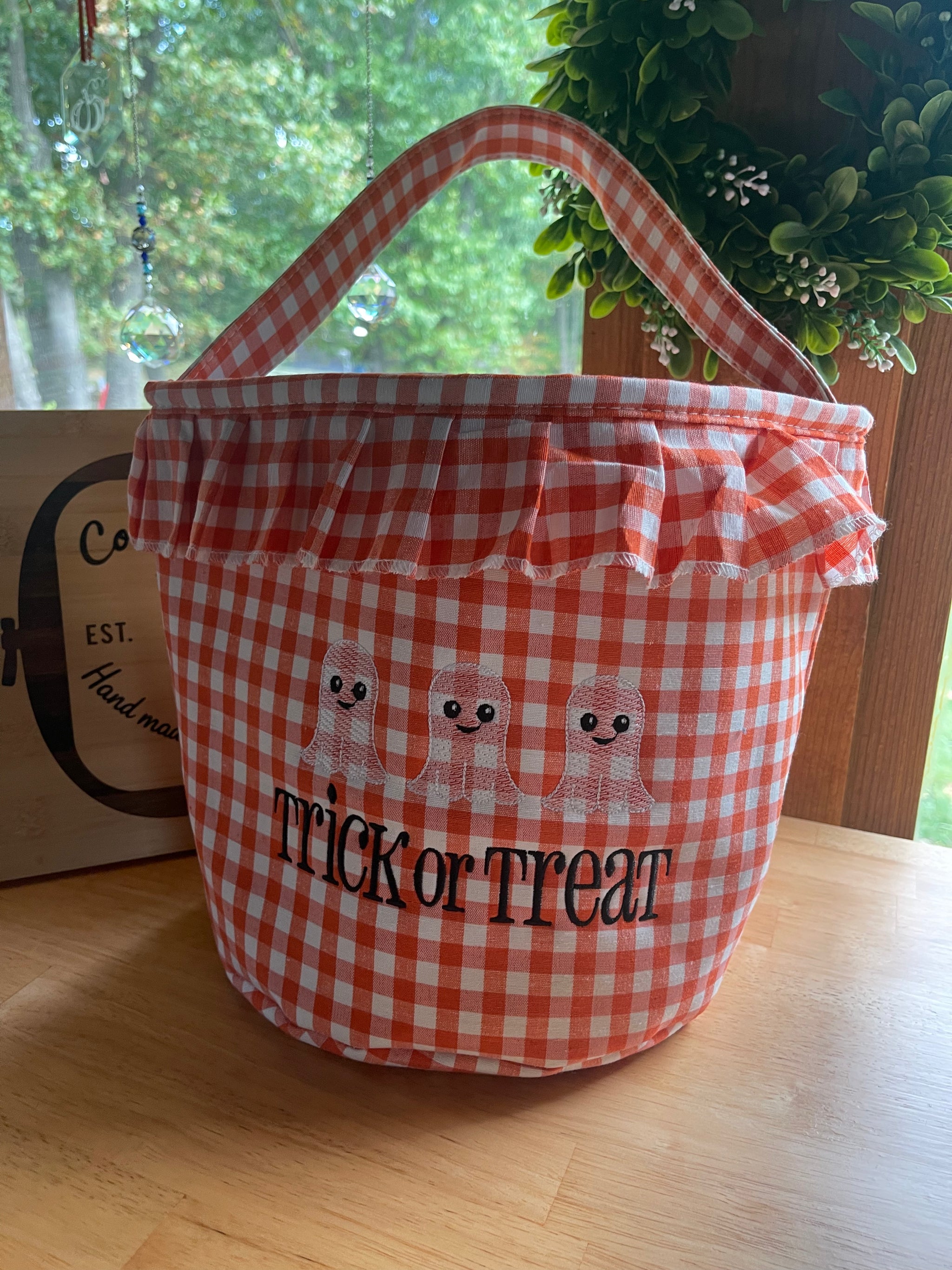 Ruffled Trick or Treat Tote